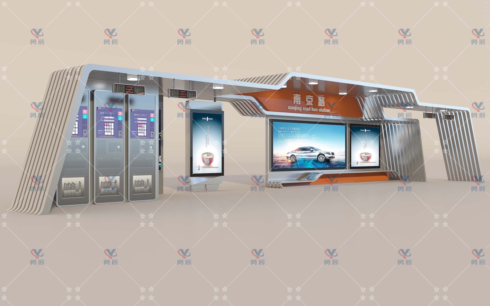 不銹鋼候車亭 YCHB-005